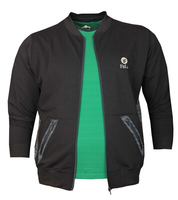 Büyük Beden Baharlık Fermuarlı Sweatshirt 80018 Lacivert - 