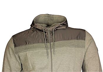 Büyük Beden Kapşonlu Sweatshirt 80022 Gri - 2