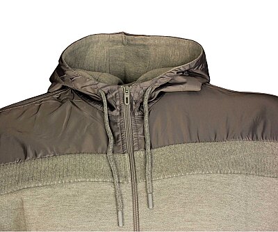 Büyük Beden Kapşonlu Sweatshirt 80022 Gri - 3