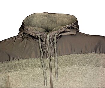 Büyük Beden Kapşonlu Sweatshirt 80022 Gri - 3