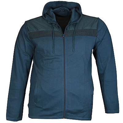 Büyük Beden Kapşonlu Sweatshirt 80022 Marine - 