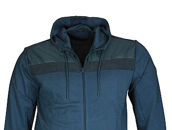 Büyük Beden Kapşonlu Sweatshirt 80022 Marine - 2