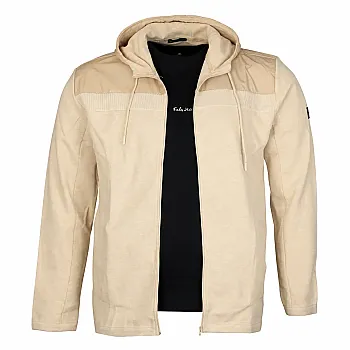 Büyük Beden Kapşonlu Sweatshirt 80022 Bej - 1