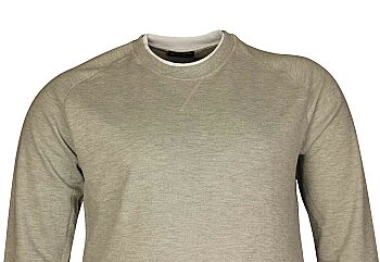 Büyük Beden Bisiklet Yaka Sweatshirt 79026 Gri - 2