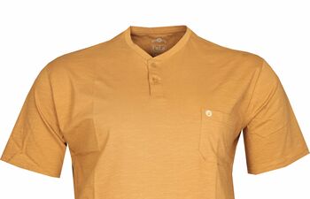 Büyük Beden Bisiklet Yaka T-shırt 75066 Camel - 2