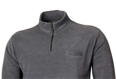 Büyük Beden Fermuarlı Dik Yk.Polar Sweat 98423 Füme - Kopya - 2