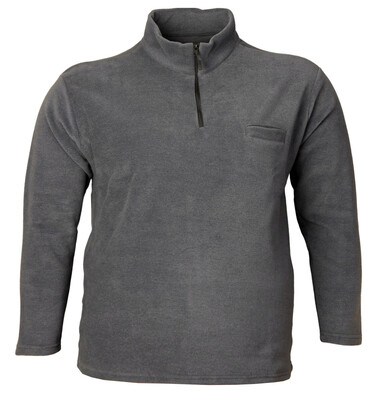 Büyük Beden Fermuarlı Dik Yk.Polar Sweat 98423 Füme - Kopya - 
