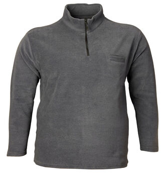 Büyük Beden Fermuarlı Dik Yk.Polar Sweat 98423 Füme - Kopya - 1