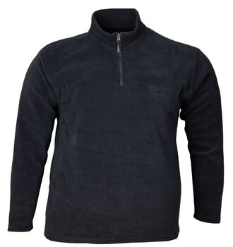 Büyük Beden Fermuarlı Dik Yk.Polar Sweat 98423 Lacivert - 1