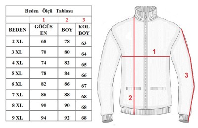 Büyük Beden Fermuarlı Triko Mont Kahverengi 96065 - 3