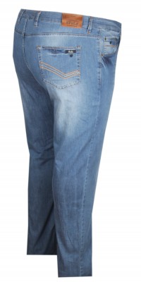 Büyük Beden DAR KALIP Jean Pantolon 97151 Buz Mavi - 2