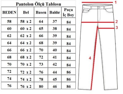 Büyük Beden Keten Pantolon 97173 Bej - 3