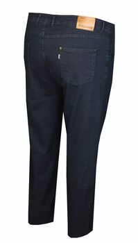 Büyük Beden Likralı Kot Pantolon 97179 Lacivert - 1