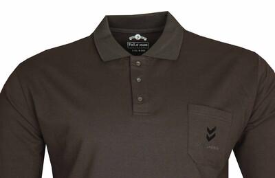 Büyük Beden Polo Yaka Tişört 76110 Siyah - 2