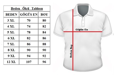 Büyük Beden PoloYk Penye Tişört 76120 Lacivert - 2