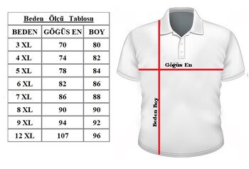 Büyük Beden PoloYk Penye Tişört 76120 Lacivert - 2