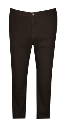 Büyük Beden Yan Cep Chino Pantolon 97155 Siyah - 3