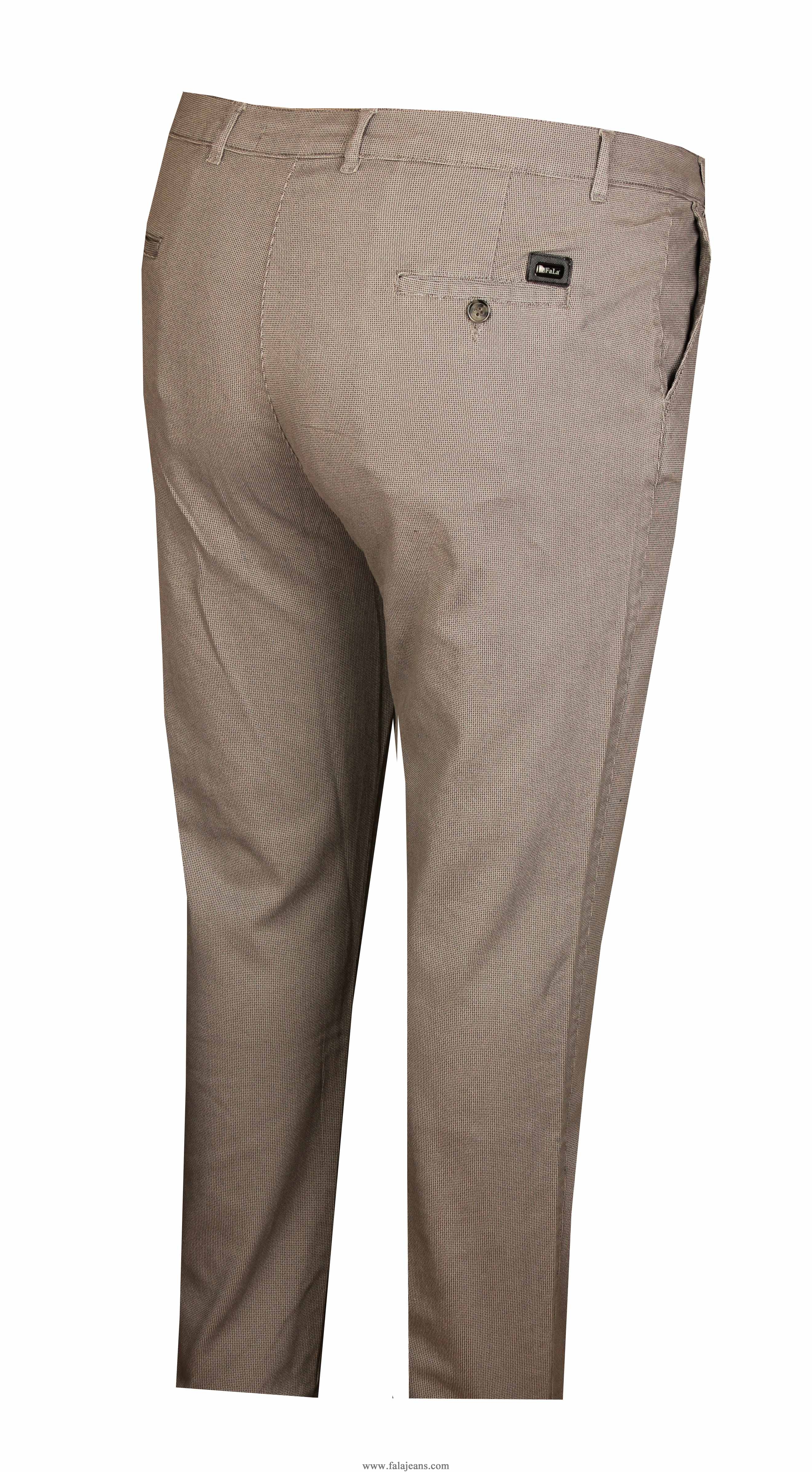 Büyük Beden Yan Cep Chino Pantolon 97155 Gri - 1