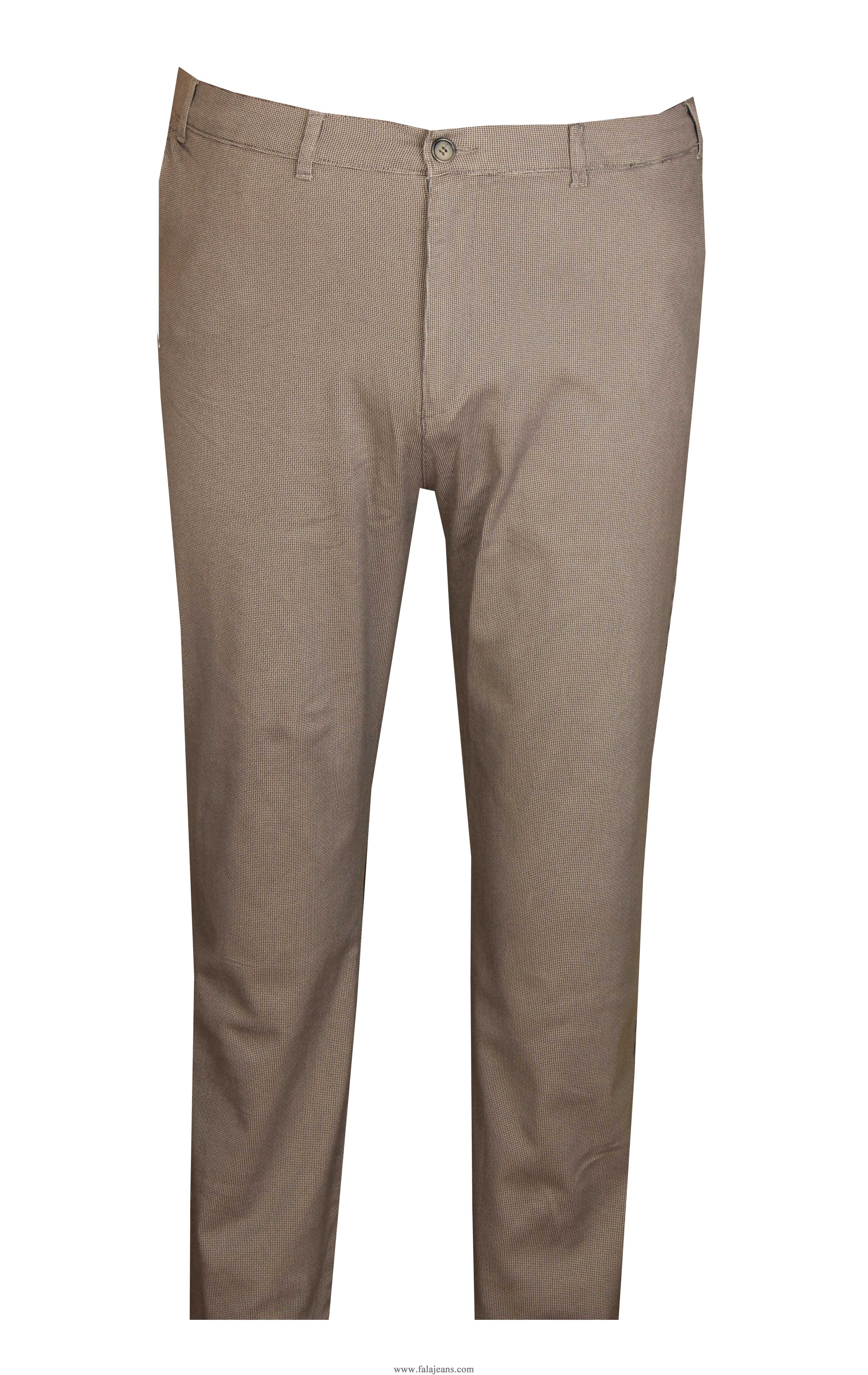 Büyük Beden Yan Cep Chino Pantolon 97155 Gri - 2