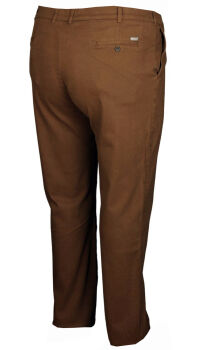 Büyük Beden Yan Cep Chino Pantolon 97166 Kahverengi - Kopya - 1