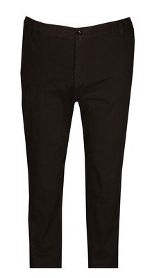 Büyük Beden Yan Cep Chino Pantolon 97166 Siyah - Kopya - 2