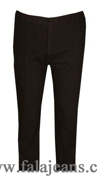 Büyük Beden Yan Cep Chino Pantolon 97166 Siyah - Kopya - 2