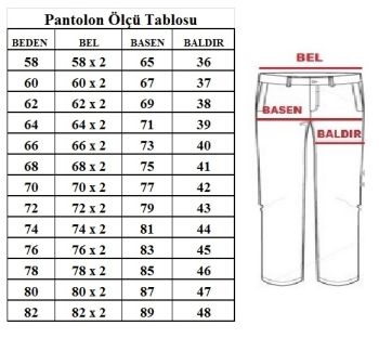 Büyük Beden Yan Cep Chino Pantolon 97166 Siyah - Kopya - 3