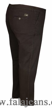 Büyük Beden Yan Cep Chino Pantolon 97166 Siyah - Kopya - 1