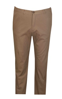 Büyük Beden Yan Cep Chino Pantolon 97166 Vizon - Kopya - 