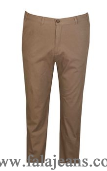 Büyük Beden Yan Cep Chino Pantolon 97166 Vizon - Kopya - 1