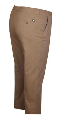 Büyük Beden Yan Cep Chino Pantolon 97166 Vizon - 2
