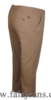 Büyük Beden Yan Cep Chino Pantolon 97166 Vizon - 2